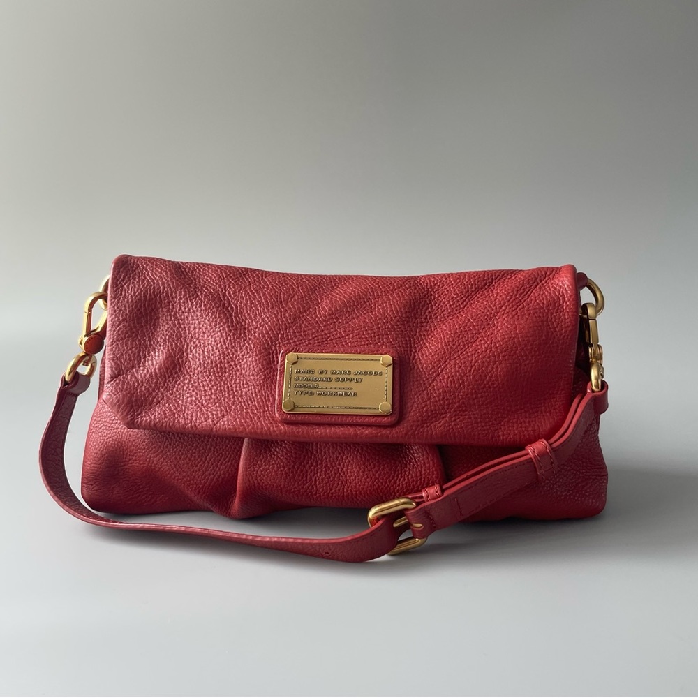 Marc By Marc Jacobs Grained Leather Shoulder Bag